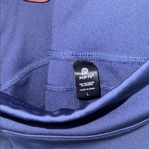 Navy Blue Leggings with Black Accents - Picture 6 of 6